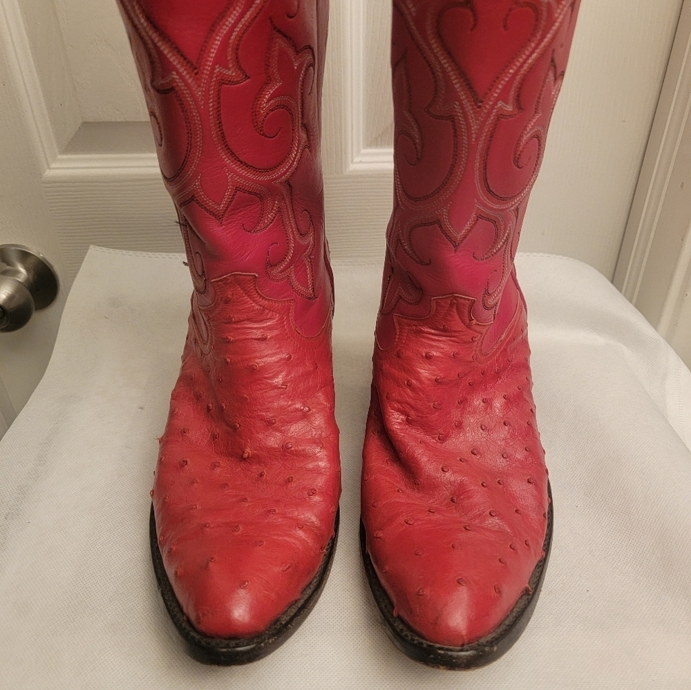 Caboots Ostrich Men's cowboy boots size10 - Picture 9 of 16